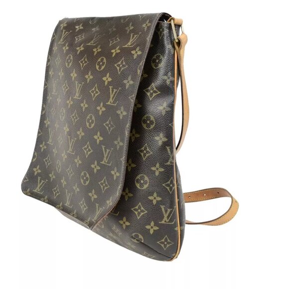 LOUIS VUITTON Musette Shoulder Bag Monogram Leather Brown Spain - Picture 2 of 16